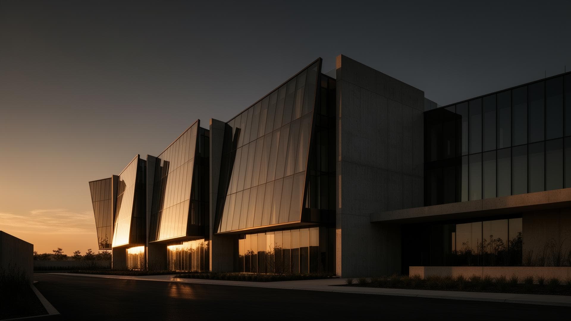 Modern architectural building